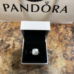 Pandora Mother of Pearl ring size 52